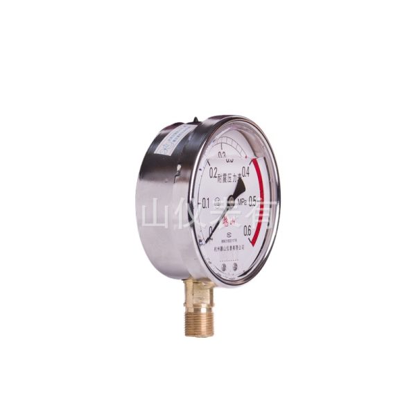 Durable YN100 Radial Pressure Gauge 0-1 MPa for Air Compressors, Glycerin Filled, Replaces Standard Pressure Gauges - Изображение 3
