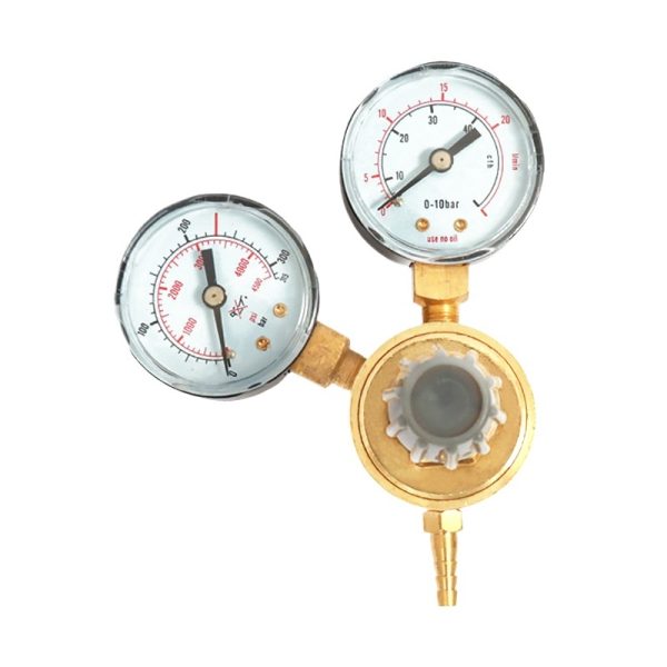 Yongheng Mini Argon/CO2 Gas Pressure Regulator Reducer with Dual Gauges for Welding - Image 2