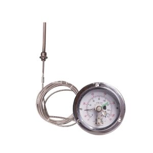 WTZ-288 All Stainless Steel Electrical Contact Pressure Thermometer (0-300°C) for HVAC Systems