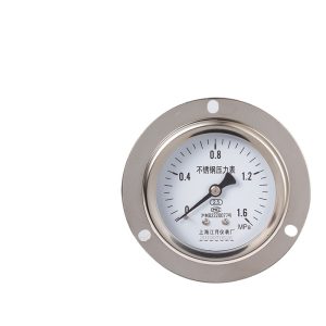 Precision Stainless Steel Axial Pressure Gauge Y60BF/ZT (0-1.6 MPa, 2.5 Accuracy) for Air, Liquid, Oil, Water Systems