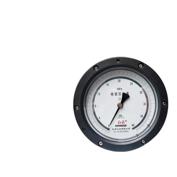 Hongqi YB-150B-ZT Axial Precision Pressure Gauge 0.25/0.4 Class with Border Flange for Industrial Applications - Gambar 3