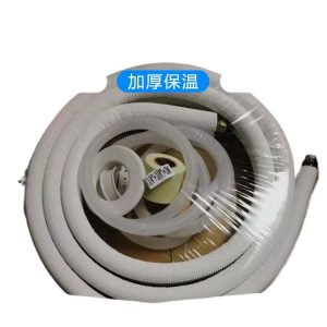 Pure Copper Refrigeration Connection Pipe (1/4" + 3/8" - 3m) with Thickened Insulation for HVAC Systems