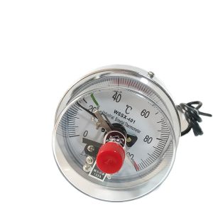 Industrial Bimetal Thermometer WSSX-401 (0-80°C) with Contact for HVAC Systems