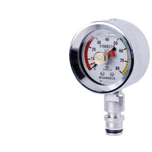 MENGCHUAN BYZ60 Mining Pressure Gauge (40-80MPa) for Water, Air, Oil Pressure, Underfloor Heating, Mechanical Systems 2-Year Warranty