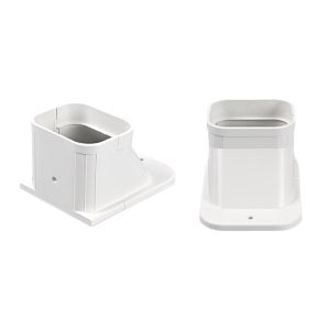 Durable PVC Air Conditioner Pipe Ducting Wall Top Cover (WTG8065-G) for Outdoor Unit Protection, Replaces WTG130-G, WTG10075-G