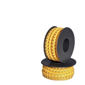 PVC Digital Wire Marker Number Tags 0-9 and Letters A-Z for 4.0 sq mm Cables, Multi-functional Cable Identification Sleeves