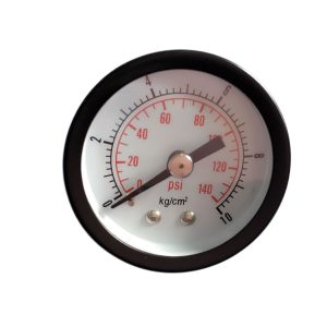 Water Purifier Pressure Gauge 40mm Dial 0-16 bar/0-140 psi Side-Mounted for Water Equipment Filtration Systems