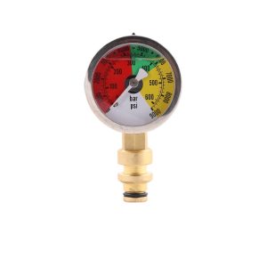 All-Copper Radial Pressure Gauge (50mm, 0-9000psi) with Oil-Filled Protection for Mining High-Pressure Applications