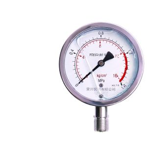 MENGCHUAN YN100BF Stainless Steel Pressure Gauge (0-60MPa, Radial/Axial/Axial with Flange, 100mm, M20*1.5) for HVAC Systems, Water/Gas/Oil Pressure, Heating, Industrial Applications