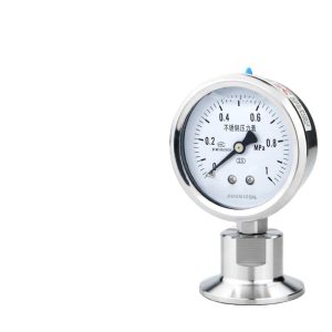 Sanitary Diaphragm Pressure Gauge (0-1 MPa, 2.5 Accuracy) with Clamp Connection for Food and Pharma Industry Compatible with Kaixuan Instruments
