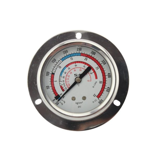 Y Series Pressure Gauge (R22/R134a, Dual Scale, Panel Mount) for HVAC Refrigeration Systems
