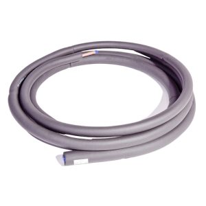 Universal Pure Copper Air Conditioner Extension Tube (9.52*0.6/15.88*0.7, Black Insulated Sleeve, 3 Meters) for HVAC Systems