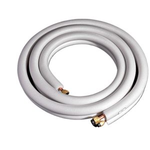 Durable Insulated Copper Coil Tubing (6.35mm OD and 9.52mm OD, 3m Length) for Air Conditioner Installation for Midea, For 1P HVAC Systems Replaces AC Copper Pipe Hose