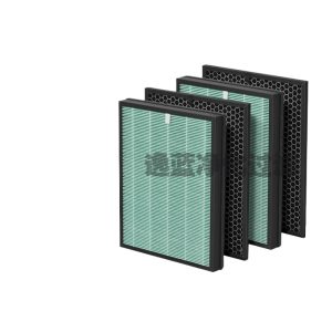 HEPA Air Purifier Filters (2 Green + 2 Black) for Rabbit Air Biogs SPA-550A SPA-625A Air Purifiers, Replaces Original Filters