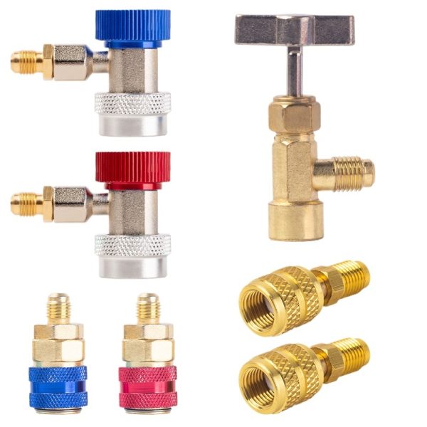 R134a AC Manifold Gauge Set with Dual Gauges and Hoses for Automotive AC Recharging and Diagnostics - รูปภาพ 3