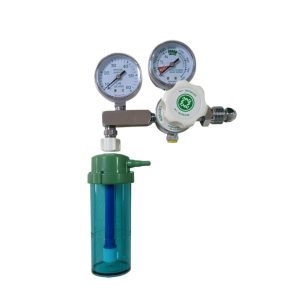 Double Gauge Oxygen Cylinder Inhaler Regulator with Flow Meter (0-15 L/min) for Oxygen Supplies, Replaces ATOR-1