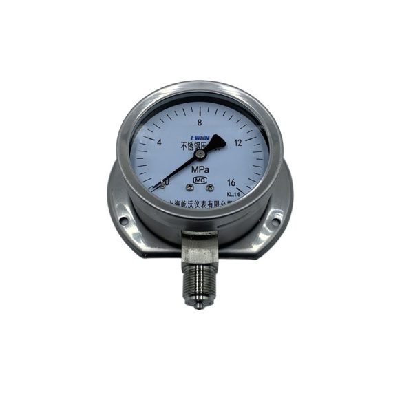 Stainless Steel Pressure Gauge Y100T (Radial with Back Flange, 0-16 MPa, Class 1.6) for Direct Installation - Imagem 3