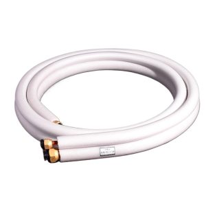 Universal HVAC Copper Pipe Line Set with Insulation (12.7mm x 0.6mm / 19.05mm x 0.8mm) for Air Conditioners, 3-30 meters length