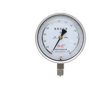 Hongqi YB-150BF 0.4 Class High Precision Stainless Steel Pressure Gauge - High Temperature & Acid/Alkali Resistant, Anti-Corrosion Manometer