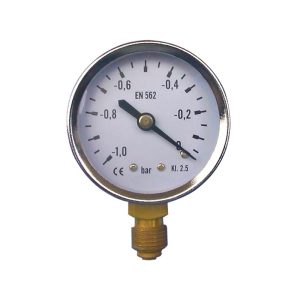 Vertical Pressure Gauge Y40 Y50 Y60 (-1.0 to 0 Bar) EN 562, KI. 2.5