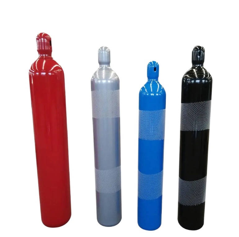 Industrial Gas Cylinder 10-50L Oxygen, Helium, CO2 Tank with QF-2 Valve 48kg for Portable Use - Image 2