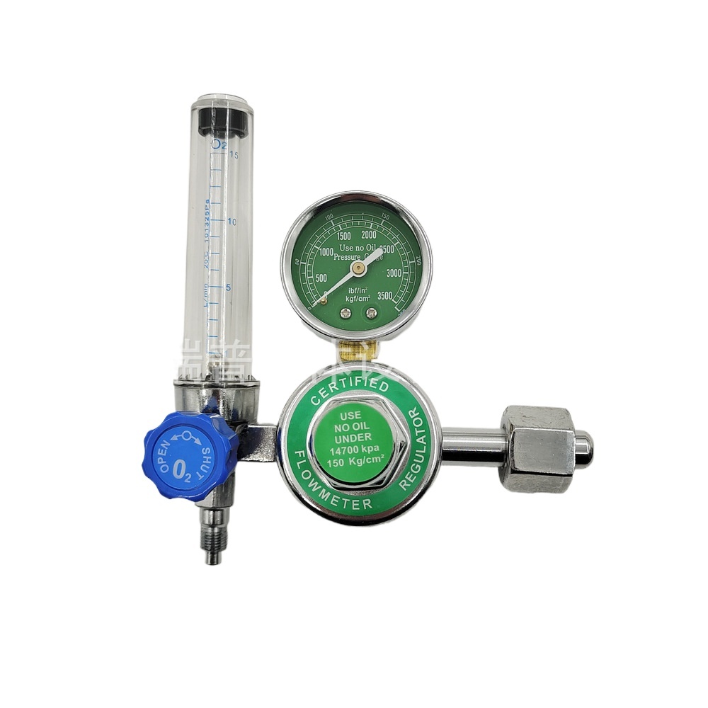Medical Oxygen Regulator with Flowmeter for Inhalation Therapy, 0-15L/MIN, 0-3500PSI, Compatible with South America & Philippines O2 Systems - Image 3