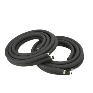 Reinforced Copper-Aluminum Connection Tube with Nuts (6.35*0.6 + 9.52*0.6) for 1P Air Conditioners, 5-Meter Pre-assembled No-Weld HVAC Line Set, Replaces YD-1P-2193
