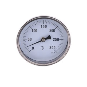 Universal Bimetal Thermometer Stainless Steel Casing 100mm Axial Temperature Gauge 0-300C for HVAC Systems