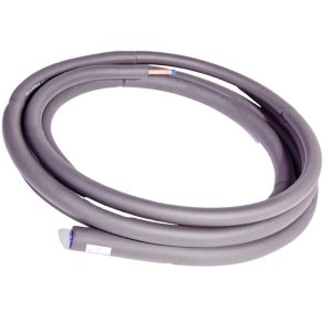 Durable Gray Copper AC Connection Pipe (9.52*0.6+15.88*0.8) for 3 HP Air Conditioners, Universal Extension Tube for HVAC Systems