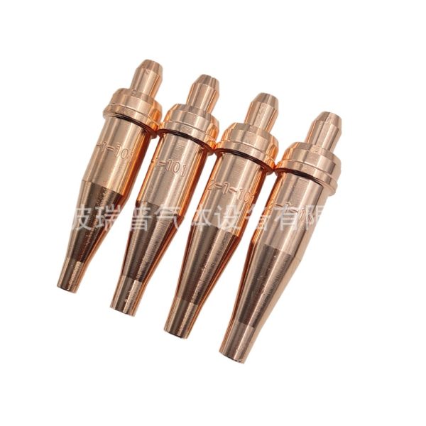 1-101 American Style Acetylene Cutting Nozzles Kit, 0-3# Copper Tips for Gas Cutting Torch, 4-Pack Combo Set