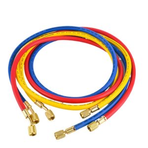 Refrigerant Charging Hoses 1.5M (3-Pack) R22 R134a R410a for AC HVAC Systems