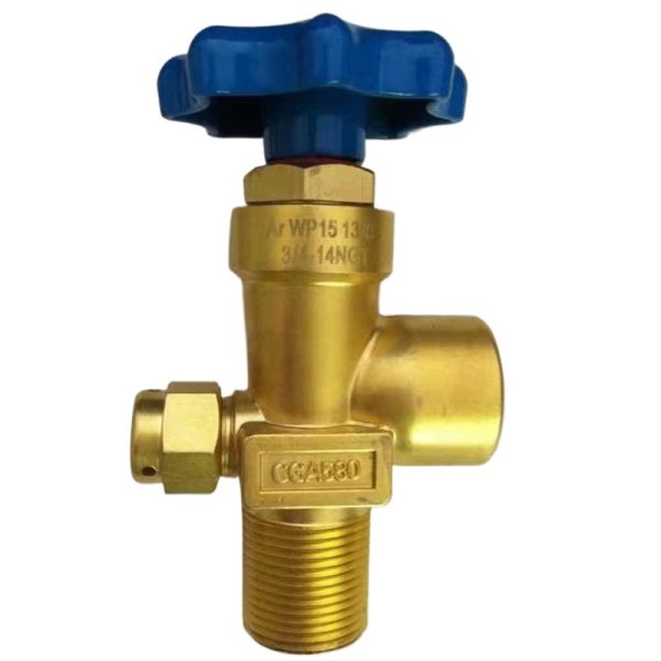 Cylinder Valve Brass Nitrogen Cylinder Valve CGA510 for Oxygen/Carbon Dioxide/Acetylene Cylinders, American Standard - Изображение 3