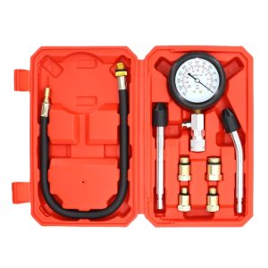 Automotive Cylinder Pressure Gauge Tester Kit (0-300 PSI / 0-2000 kPa) for Engine Diagnostic & Repair, Compatible with Multi-Vehicle Systems, Replaces Standard Test Tools