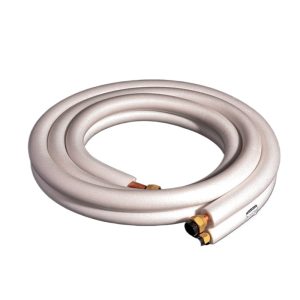 Insulated Copper Line Set with Fittings (6.35mm x 0.6mm + 9.52mm x 0.6mm) for 2HP Air Conditioning Systems