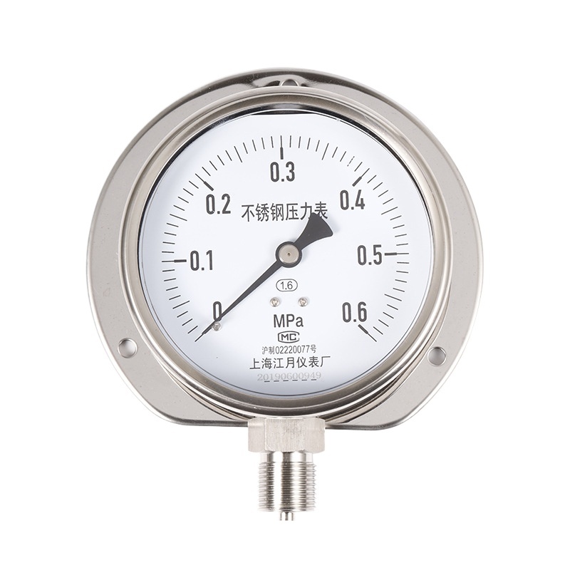 Radial Stainless Steel Pressure Gauge Y100BF/T (0-0.6MPa) for Industrial and HVAC applications - Image 3