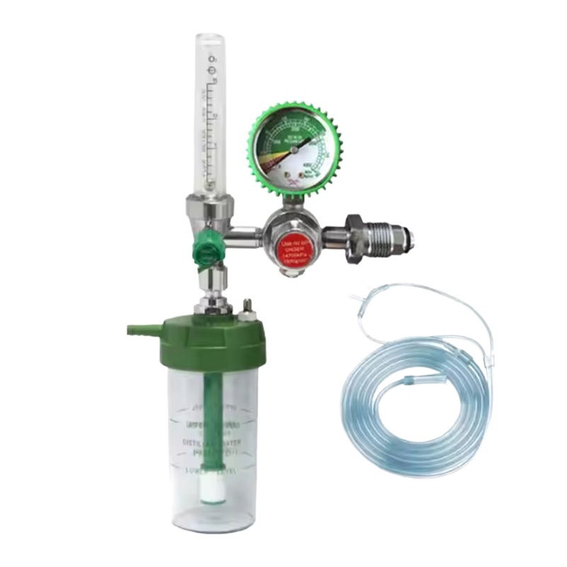 Oxygen Pressure Regulator Reducer with Flowmeter and Humidifier Bottle (0-25Mpa, 1-10L/min) for Oxygen Cylinder - Image 4