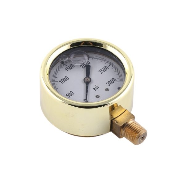 Golden 63mm Radial High Pressure Gauge JT63 (0-3000 PSI) for HVAC Systems - Imej 3