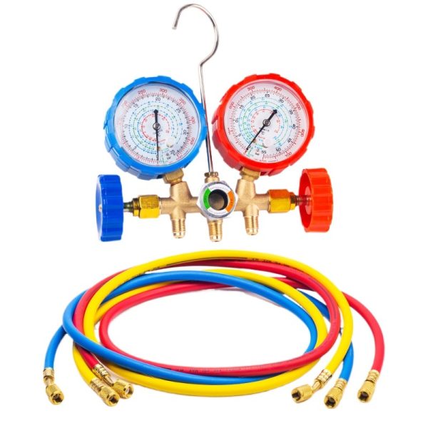 Automotive AC Refrigerant Manifold Gauge Set (R22 R410 R404A R134a Compatible) for HVAC System Recharge & Diagnostic, Replaces Standard AC Gauges - 이미지 3