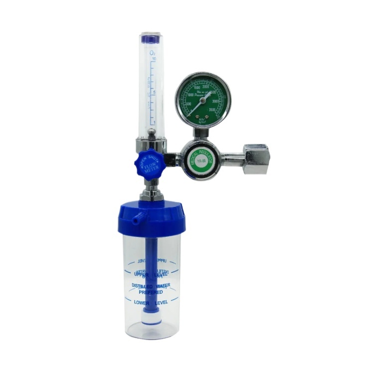 Medical Oxygen Flowmeter Regulator with Humidifier Bottle (0-25 MPa, 1-15 L/h) for Oxygen Inhaler, Replaces DEM MACHINERY ATOR-1 - Image 2