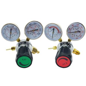 CGA540 All-Copper Oxygen Acetylene Pressure Regulator Gauge Set for Welding Cutting
