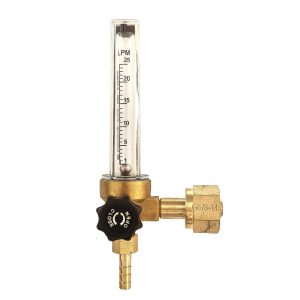 Pipe Flow Meter (0-25LPM, G5/8-14 Female, 8mm Barb) for Gas Pipeline Systems, Replaces WL-06