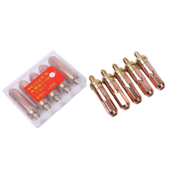 Yuepai G01-100 Propane Acetylene Cutting Nozzle Tip, Oxygen Gas Torch Bit for Industrial Metal Cutting, Circular & Fast Cut Design - Gambar 3