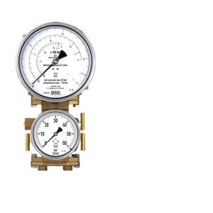 Differential Pressure Gauge WIKA 712.15.160 Series (max 50 bar, 414 mbar effective pressure) for Industrial HVAC Systems