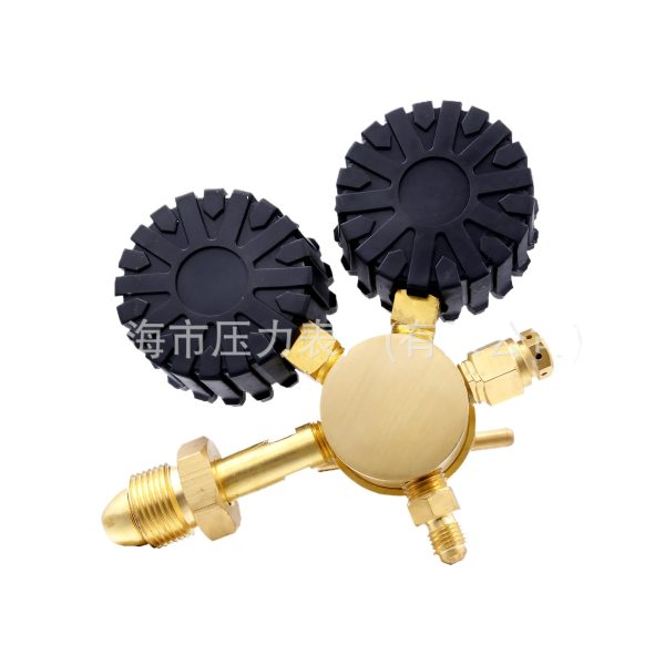 Brass High Pressure Nitrogen Regulator with Dual Gauges (0-800 PSI, 0-4000 PSI) for Inert Gas Cylinders, American Standard, Precision Adjustable - 이미지 3