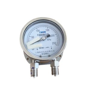 Shangyi Instrument CYW-100B 100mm Stainless Steel 304 Differential Pressure Gauge 0-250 KPa Max 1.6 MPa Static Pressure