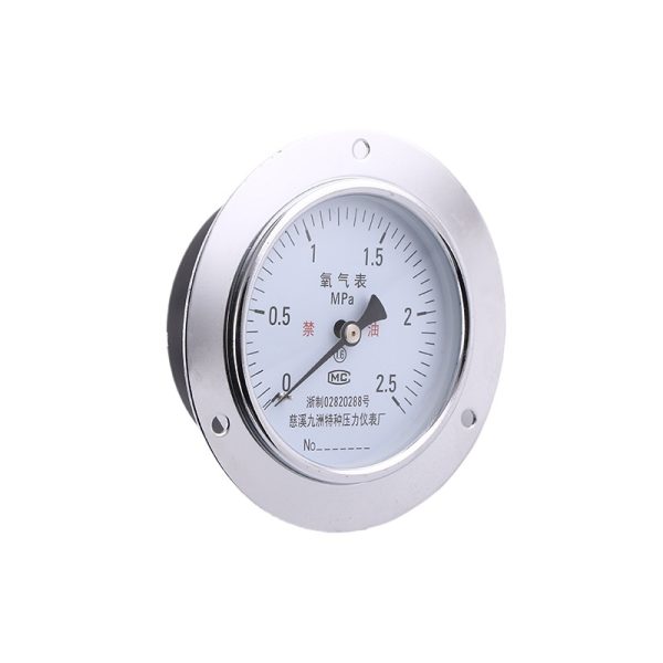 100mm Axial Oxygen Pressure Gauge (0-2.5 MPa, 1.6% Accuracy) for HVAC Systems - 이미지 2