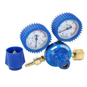 Vibration-Proof Oxygen Pressure Regulator (2.5-25 MPa, 1.25 MPa Outlet, 40-50 m³/h) Double Stage Oxygen Tank Bottle Pressure Reducer for Welding Systems