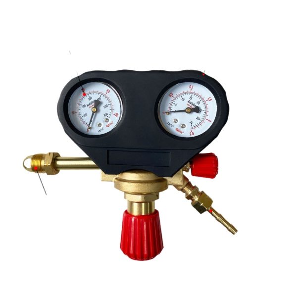 European Style Acetylene Pressure Regulator Gauge All-Copper Thickened Shockproof Anti-Drop for Welding Cutting - Изображение 2