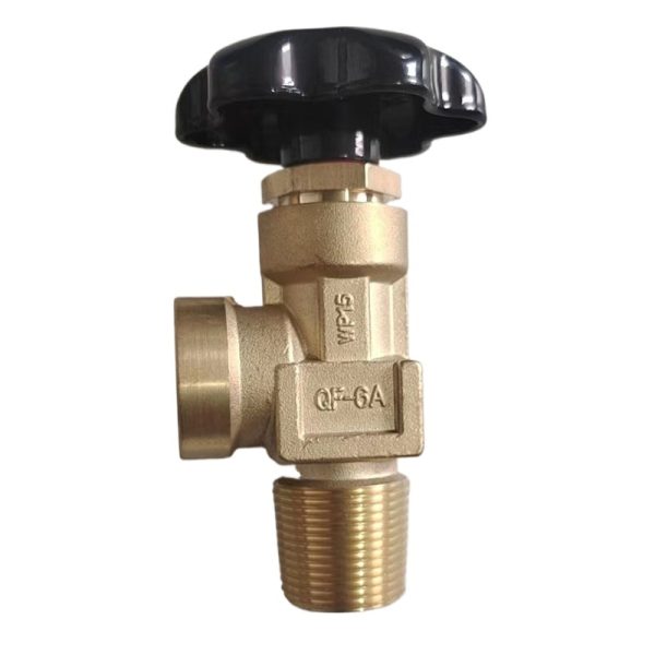 Oxygen Cylinder Valve QF-6C Brass Valve for Gas Manifold Tube - Gambar 3