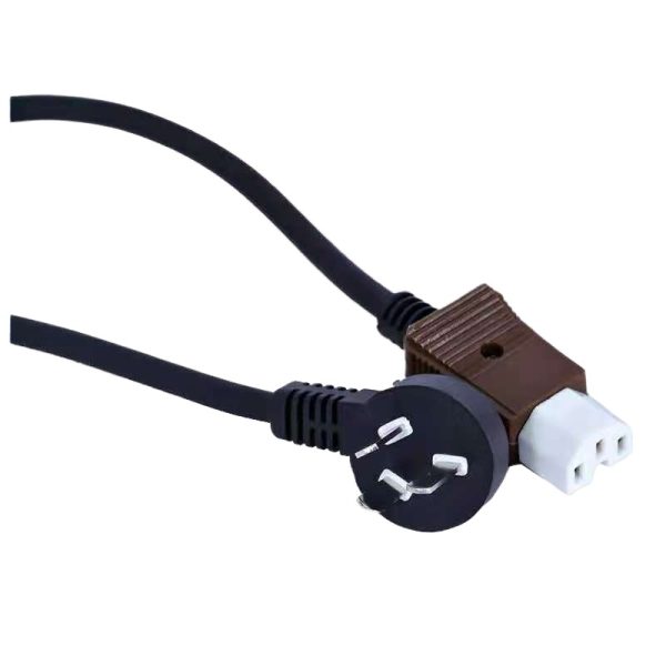 Universal 3-Prong Power Cord with Pure Copper Core (Heat Resistant, Flame Retardant, Customizable Length) for Rice Cookers, Monitors, and Computers